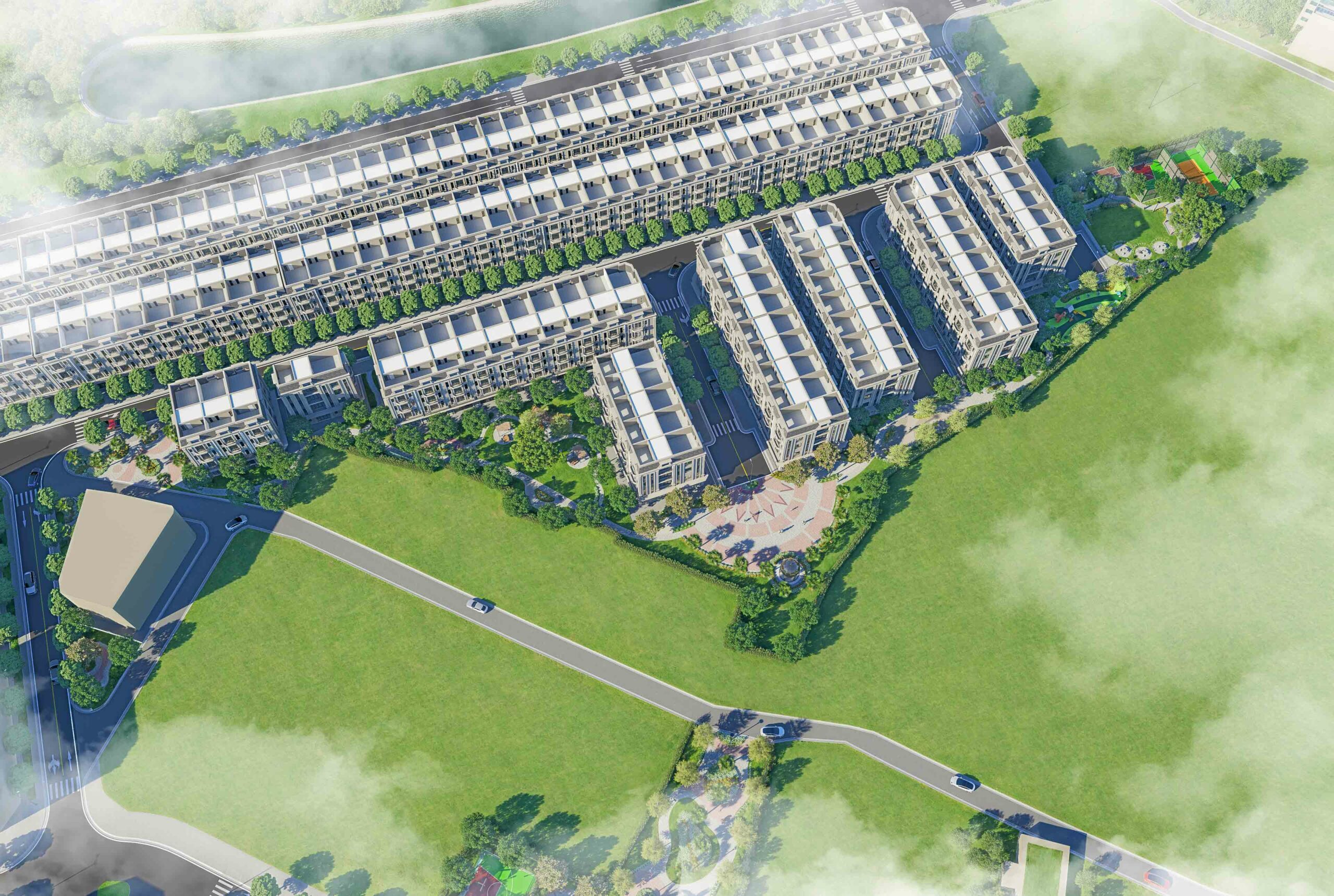 Cảnh quan KĐT Đại học Nam Cao – Phủ Lý